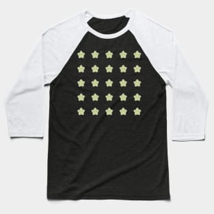 Green Star with eyelashes Baseball T-Shirt